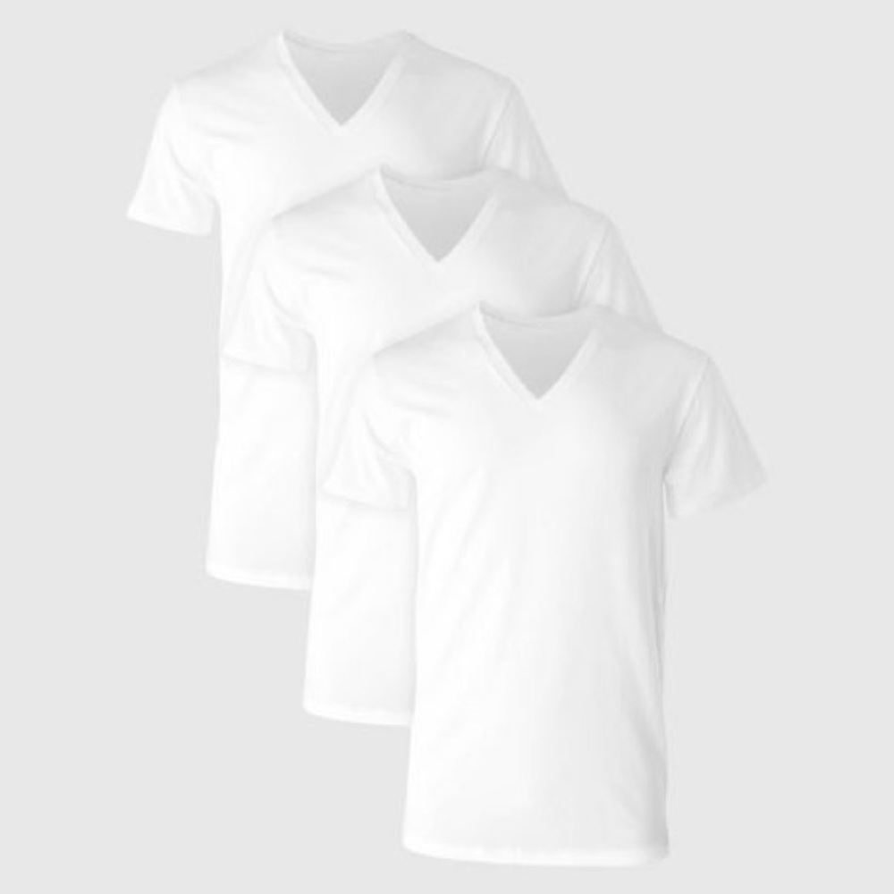 Hanes Premium Men's Comfort Fit V-Neck Undershirt 3pk - XL